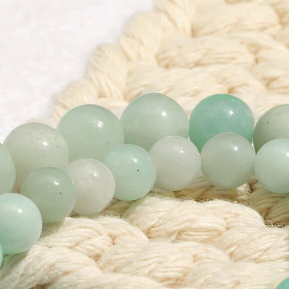 6mm Amazonite Round Beads DIY Jewelry Making - Picture 2 of 3